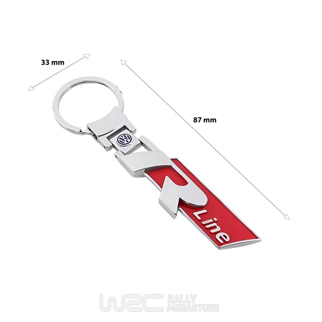 PORTE CLES VOLKSWAGEN R METAL ROUGE